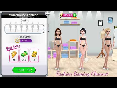 Try these during Warehouse Fashion # Super Stylist - Dress Up & Style Fashion Guru Gameplay !!! - YouTube