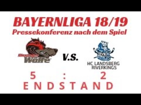 Pressekonferenz vom 1. Spieltag EC Kissinger Wölfe vs. HC Landsberg Riverkings