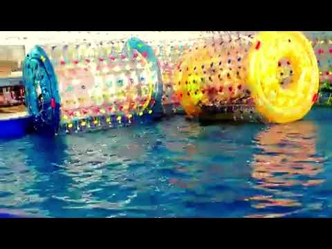 TPU 9 x 9 Feet Multi-Color Water Roller Narrow Entry