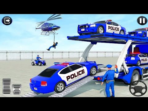 Police Cargo Transporter Truck: Police SUV Monster Truck Driver - Android iOS Gameplay