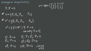 70 Orthogonal complements #math #linear #algebra
