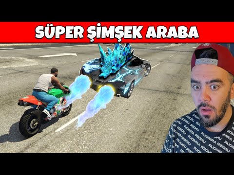 ŞIMSEK ARABAYI BULDUM E TUŞUNA BASTIM BAKIN NE OLDU - GTA 5 MODS