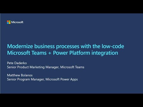 Modernize business processes with the low code Microsoft Teams Power Platform integration