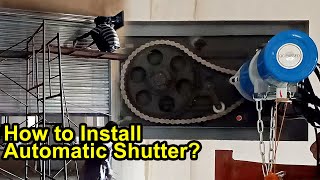 Automatic Rolling Shutter Fitting in Factory Korangi Creek Karachi I MobZee Interiors