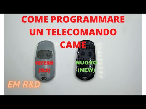 Come programmare un telecomando cancello CAME TOP 432 EE, TOP432 SA, TOP432 NA, TOP432 EV, TOP434 EE