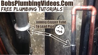 Water Pipe Leak Repair / Joining Copper & Lead