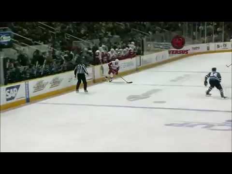 Datsyuk Goal on Sharks Great Shot!