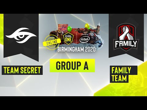 Dota2 - Team Secret vs. Family Team - Game 1 - ESL One Birmingham 2020 - Group A - EU