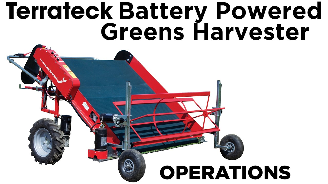 Terrateck Walk Behind Electric Greens Harvester- Operations Overview