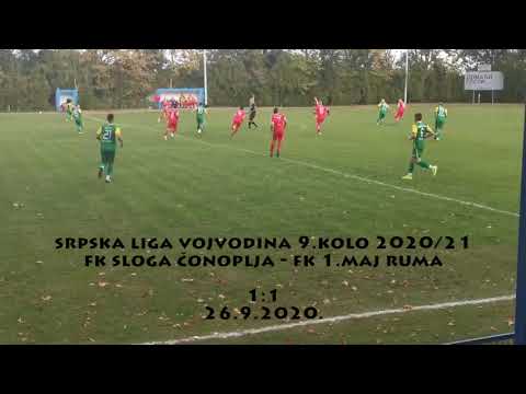 FK Sloga Čonoplja - FK 1. Maj Ruma  1:1  26.9.2020