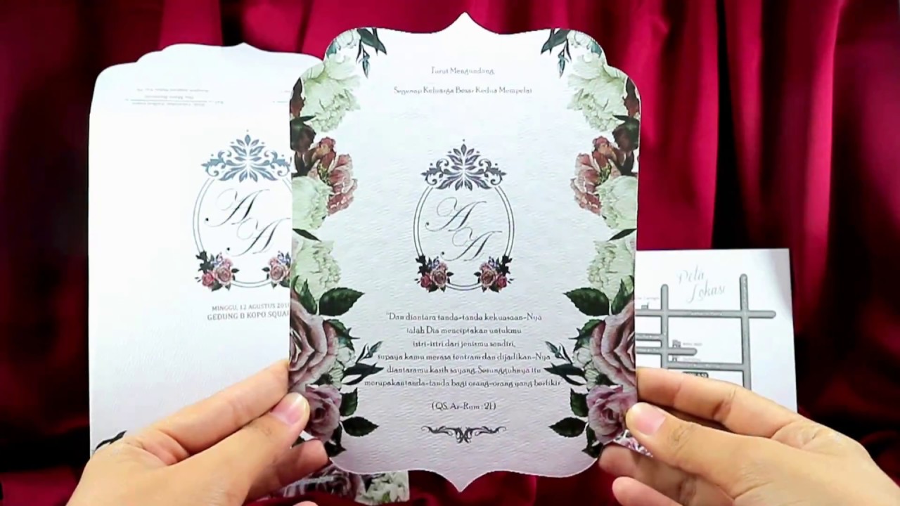 Undangan Amplop Pernikahan - Review Undangan Single Hard Cover Vintage