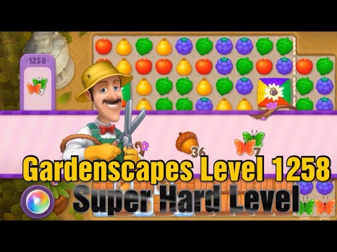 Playrix Gardenscapes Level 1258 | Super hard level