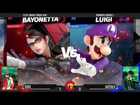 Elite Smash Friday #40 - Dori (Bayonetta) Vs. Katsuji (Luigi) - Winners Round 2