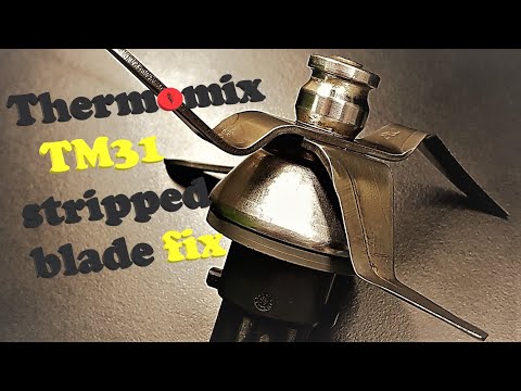 Vorwerk Thermomix TM31 stripped blade/knife repair riparazione reparatur