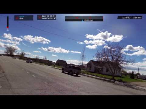 Close pass of cyclist two near collisions