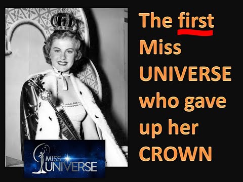 #MissUniverse1952 THE FIRST EVER MISS UNIVERSE WHO GAVE UP HER TITLE FOR LOVE