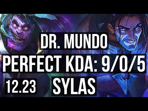 DR. MUNDO vs SYLAS (JNG) | 9/0/5, Legendary, 1.2M mastery | EUW Master | 12.23
