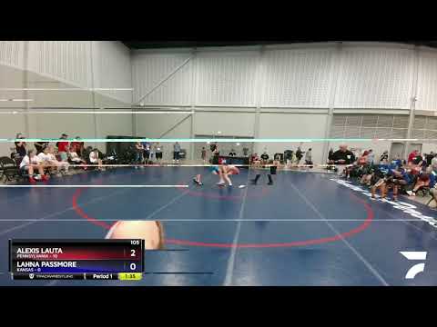105 Lbs Round 3 (6 Team) - Alexis Lauta, Pennsylvania Vs Lahna Passmore, Kansas 2b7f