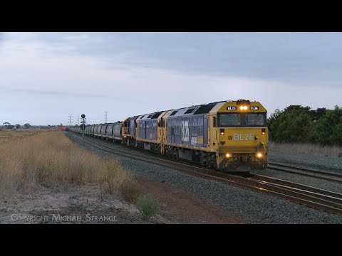 7732V Pacific National Grain Train At Gheringhap Loop (5/4/2024) - PoathTV Australian Railway