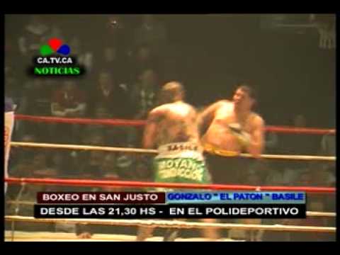 NOTA A GONZALO EL PATON BASILE ESTE SABADO 20 OCTUBRE  BOX EN SAN JUSTO E. RIOS