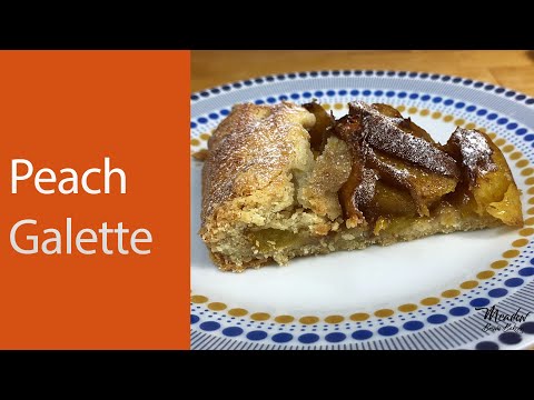 Peach galette : Mini peach galette : Peach tart : Fruit galette : Easy galette recipe