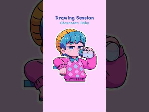 Coloring Chibi Baby Saja Boys 🎨 | K-Pop Demon Hunters. #baby #kpopdemonhunters #golden #sajaboys