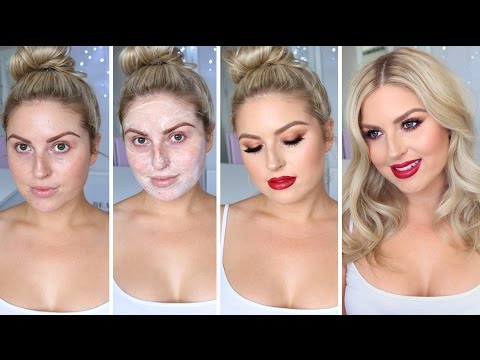 Glam Date Night Makeover! ♡ Pamper Routine; Skin, Makeup & Hair! Video