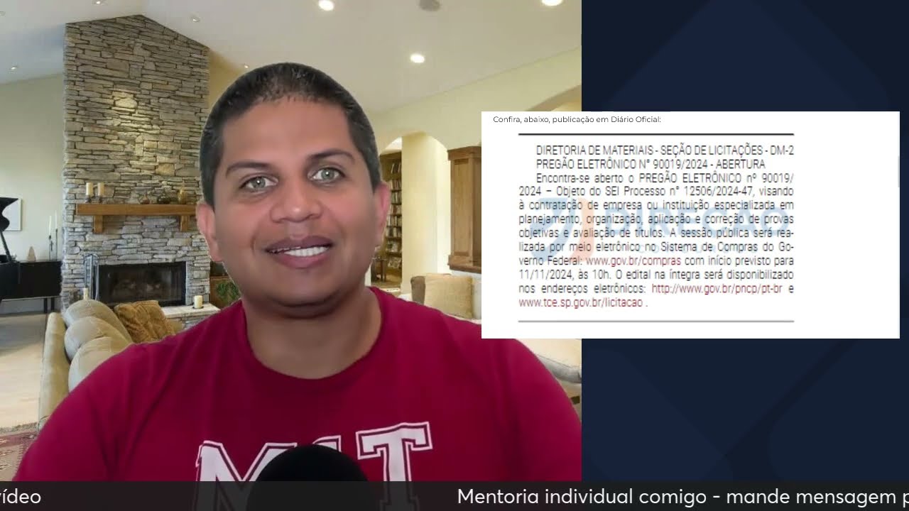 PRIMO POBRE DOS TRIBUNAIS DE CONTAS ESCOLHENDO A BANCA - CONCURSO TCE SP 2024/2025 CHEGANDO