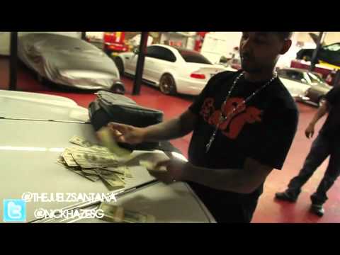 Juelz Santana Shows His Car Garage & Smokes Blunt