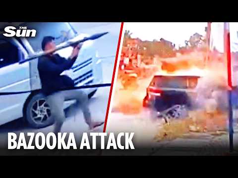 Shocking moment man fires BAZOOKA at Philippines mayor in blatant assassination attempt
