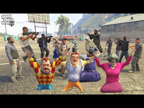 ÇOK GİZLİ GTA 5 GÖREVLERİNİ YAPTIK 😱 GTA 5 Dark Riddle Hello Neighbor