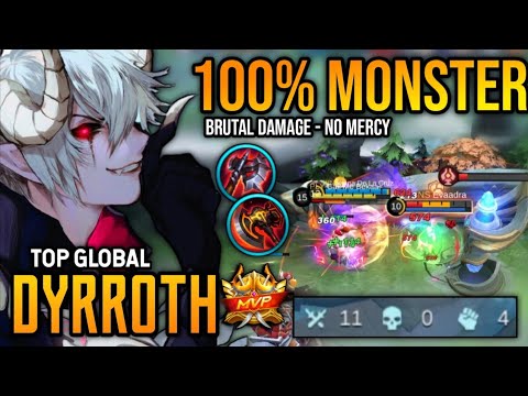 DYRROTH BEST BUILD 2022 | TOP GLOBAL DYRROTH GAMEPLAY | MOBILE LEGENDS✓