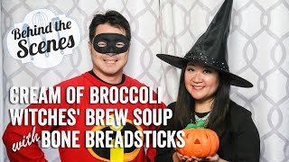 Cream of Broccoli Witches' Brew Soup with Bone Breadsticks - Behind the Scenes (10/26/14)