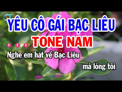 Karaoke Yêu Cô Gái Bạc Liêu Tone Nam Dm || Nhạc Sống Tuấn Cò