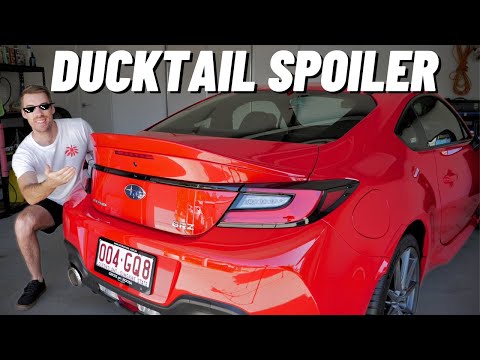 Subaru BRZ Ducktail Spoiler Install (No Drilling Required!)