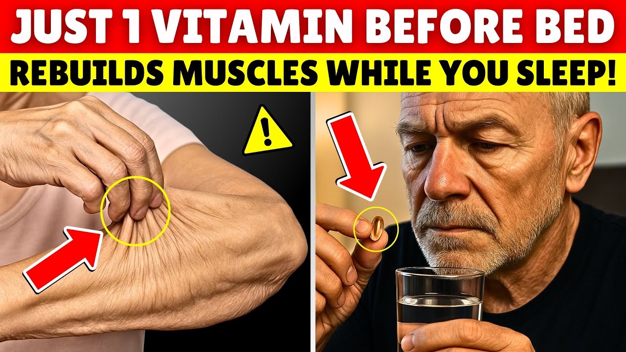 SENIORS, Take THIS Before Bed or Your Muscles Will Keep Disappearing | Senior Health Tips
