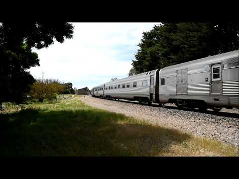Rail Action in the Adelaide Hills 10/11/22 A re routed Indian Pacific because of floods in NSW + SCT