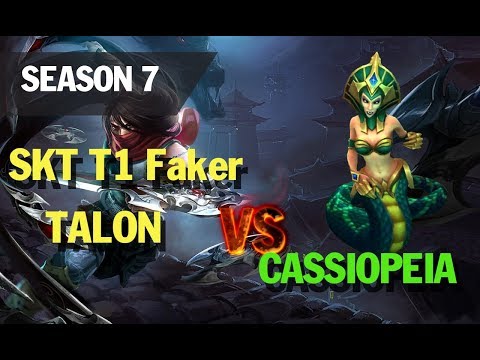 Season 7 SKT T1 Faker picks TALON vs CASSIOPEIA l LOL League of legends