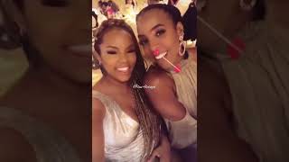 LeToya Luckett and Kelly Rowland at Tank’s wedding 7/23/18 #letoyaluckett #kellyrowland #wedding #dc