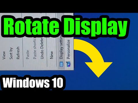 How to correct Screen Orientation under Windows 10? (Landscape/Portrait)