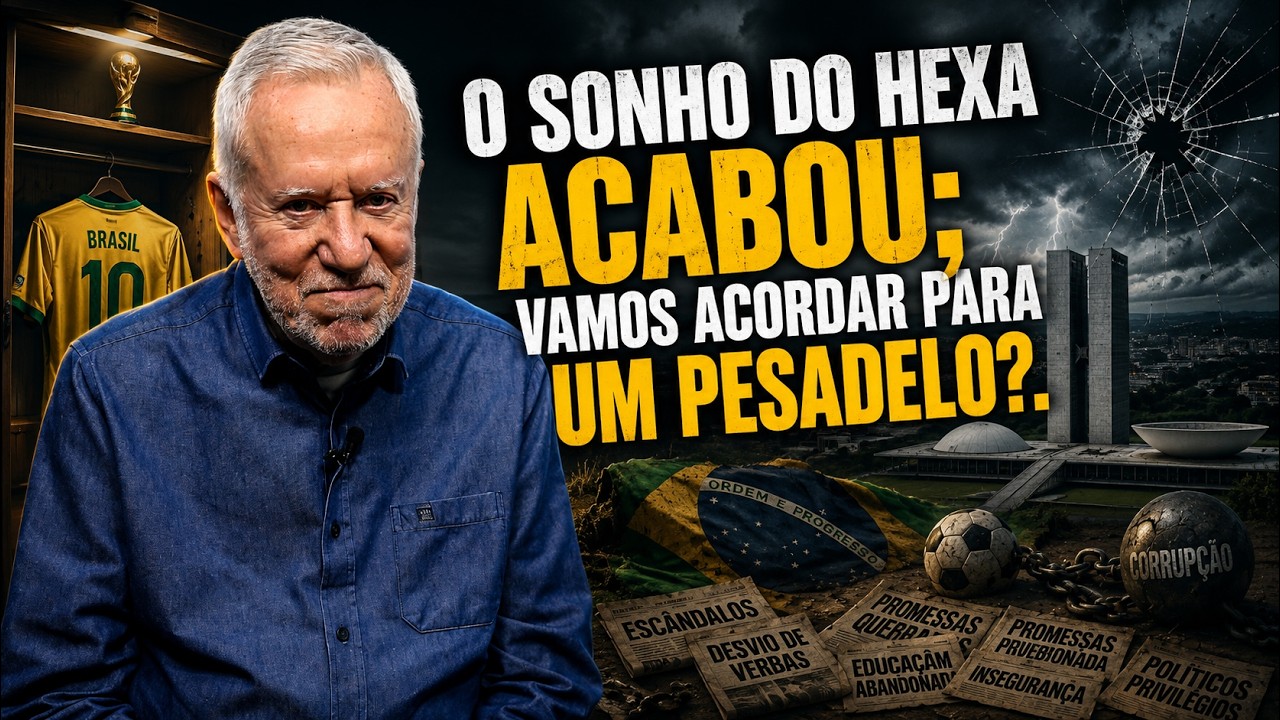 Copa não decide o futuro; eleição pode decidir. - Alexandre Garcia