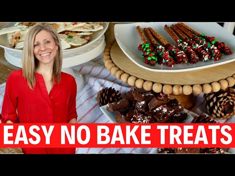 EASY NO BAKE CHRISTMAS TREATS I 3 No Bake Holiday Desserts