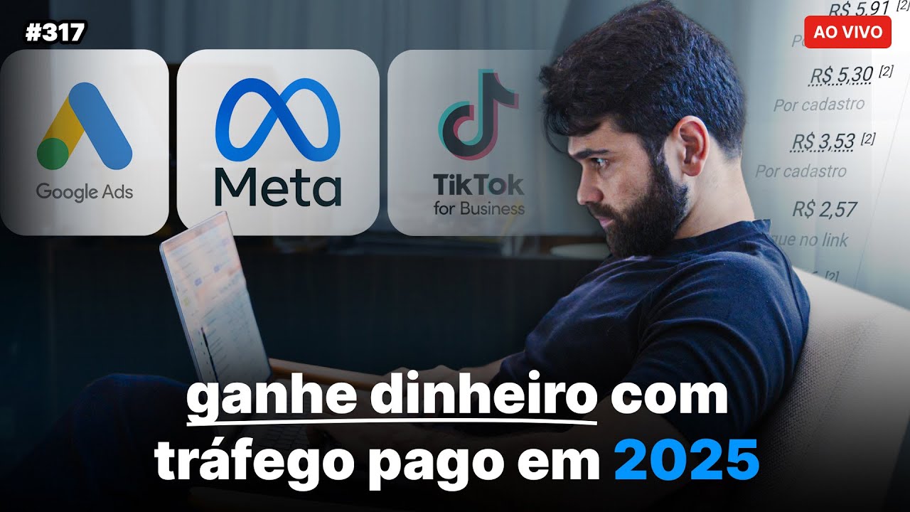 Gestão de tráfego em 2025: como ganhar dinheiro | Live #317