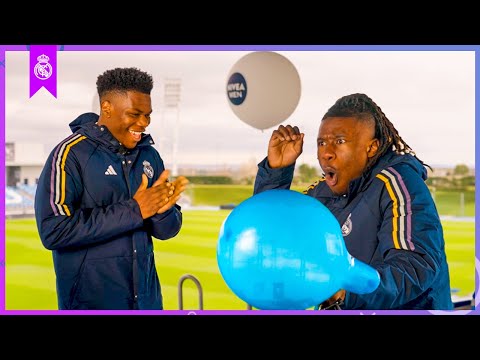Tchouameni and Camavinga terrified with the Balloon Challenge 😂 | Real Madrid & Nivea Men