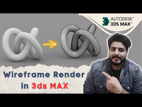 V Ray Wireframe Render in 3dsmax DeepakVerma dp