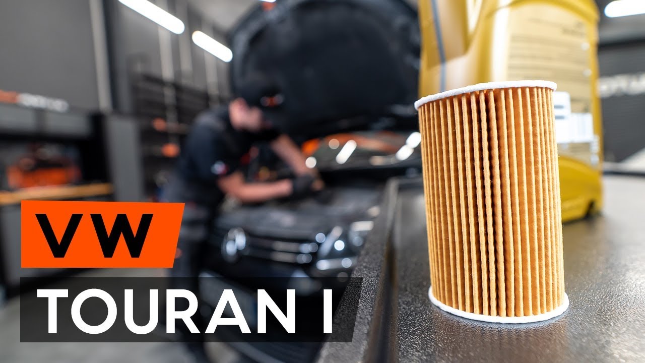 Jak vyměnit motorový olej a olejový filtr na VW Touran 1T3 – návod k výměně