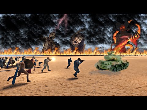 SPECIAL FORCES ARE LANDING ON THE ISLAND OF THE DARK LORD - Epic Battle Simulator 2 - UEBS 2