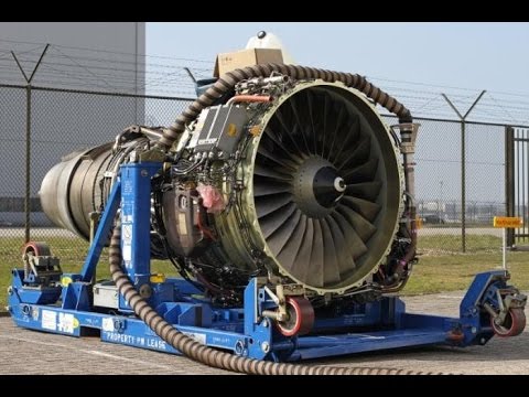 Big Aircraft Engines Starting Up