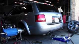 preview picture of video 'Baseline Run - My 3L Audi Allroad - Tial 605s (22 psi) dyno run - 423 awhp/430 ft-lbs tq w/ issues'