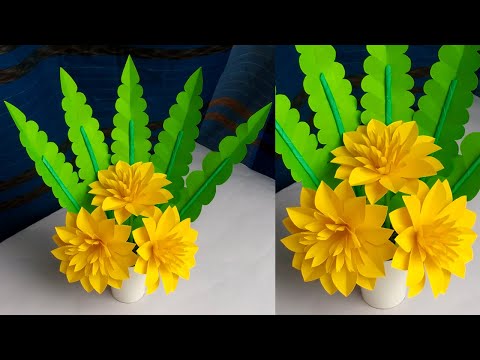Diy Flower Bouquet | How to make Beautiful Paper Flower Bouquet | Tahiya Crafty Creation